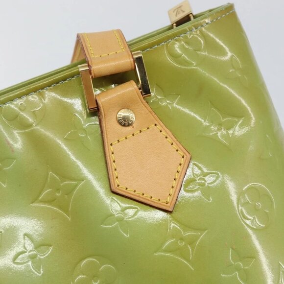 LOUIS VUITTON Monogram Vernis Houston Hand Bag Baby Blue M91005 LV Auth hk3138 - Picture 11 of 16